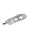 Power Led Εξωτερικό Φωτιστικό LED Δρόμου 80W με Ψυχρό Λευκό Φως IP66 Γκρι
