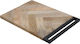 JK Home Decoration Επιφάνεια Κοπής Ξύλινη Καφέ-Μαύρο 30x40cm