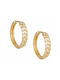 Earrings Hoops made of Gold 14K