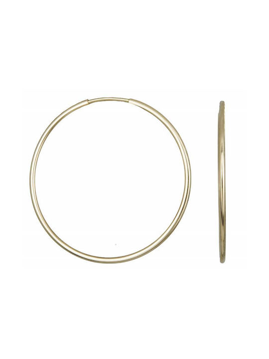 Earrings Hoops made of Gold 14K