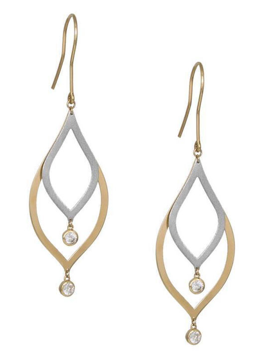 Earrings made of Gold 9K with Stones