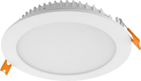Power Led Round Recessed LED Panel 6W with Warm White Light 3000K