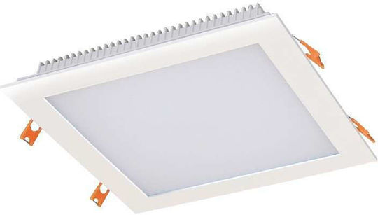 Power Led Square Recessed LED Panel 3W with Warm White Light 3000K
