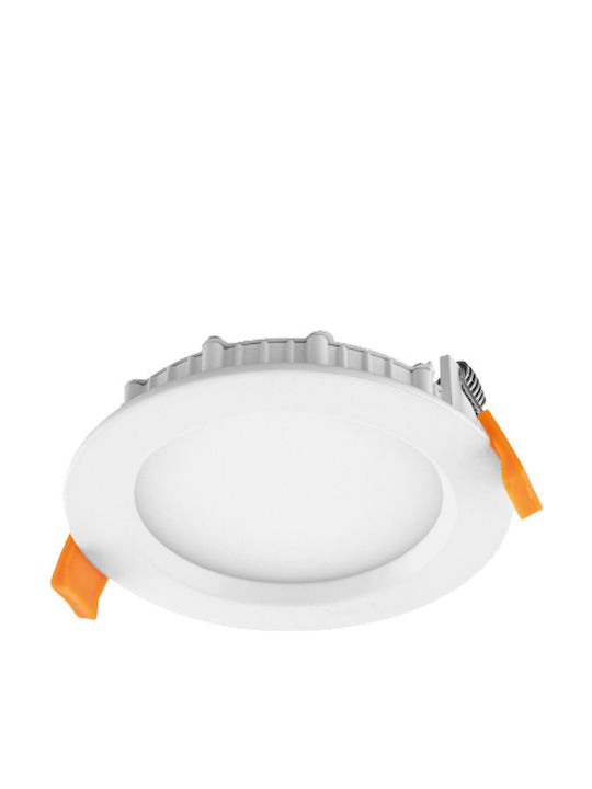 Power Led Στρογγυλό Χωνευτό LED Panel 12W με Θερμό Λευκό Φως 3000K 17.3εκ.