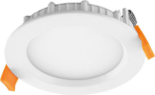 Power Led Round Recessed LED Panel 12W with Warm White Light 3000K 17.3cm