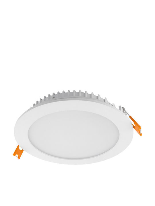 Power Led Στρογγυλό Χωνευτό LED Panel 12W με Ψυχρό Λευκό Φως 6000K 15εκ.