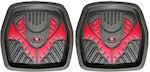 GS Rear Mats Tray Type 2pcs from Rubber for Lexus GS Red