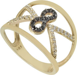 My Little Precious Women's Gold Ring with Zircon 14K