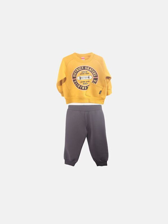 Joyce Kids Sweatpants Set Mustard. 2pcs