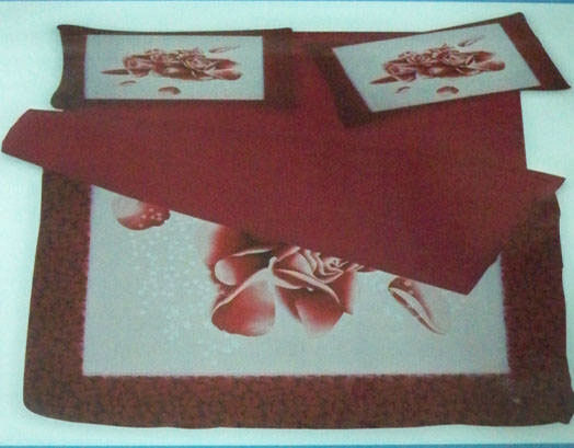 VS Home Сет Чаршафи 160x260см. Melinen2 Бордо 3бр