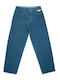 X-tra Men's Cropped Baggy Blue Jeans Pants