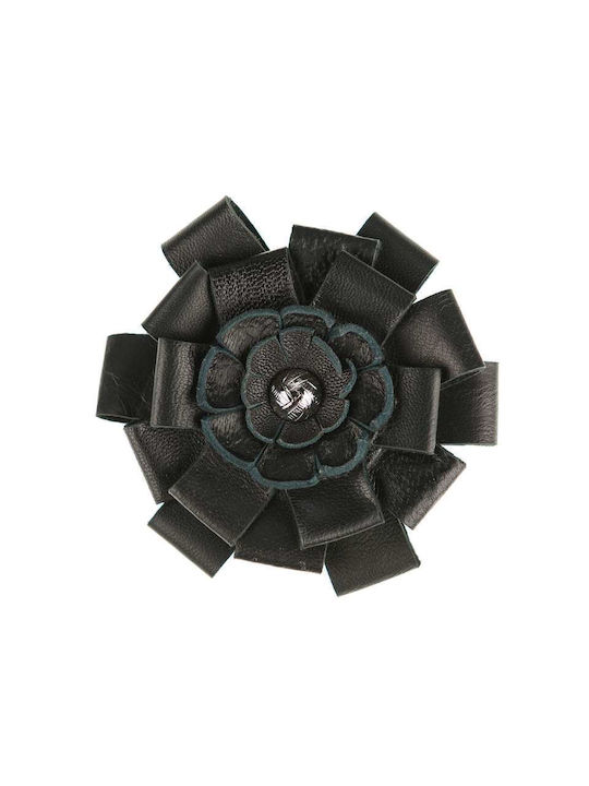 Mom & Dad Pin Flower Black