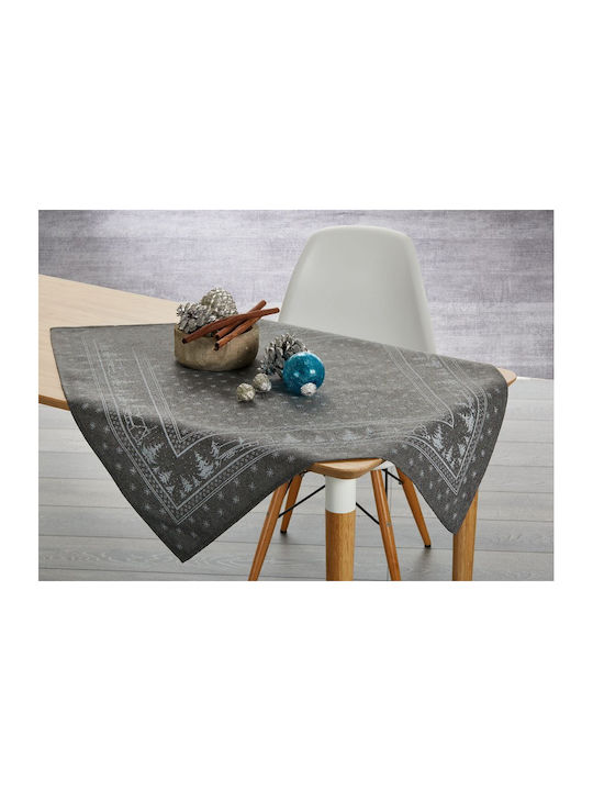 Whitegg Christmas Tablecloth Gray L180xW140cm 1pcs