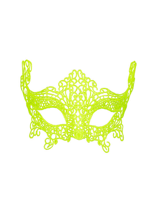 Carnival Mask Full Face Yellow