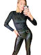 Long Sleeve Bodysuit Black