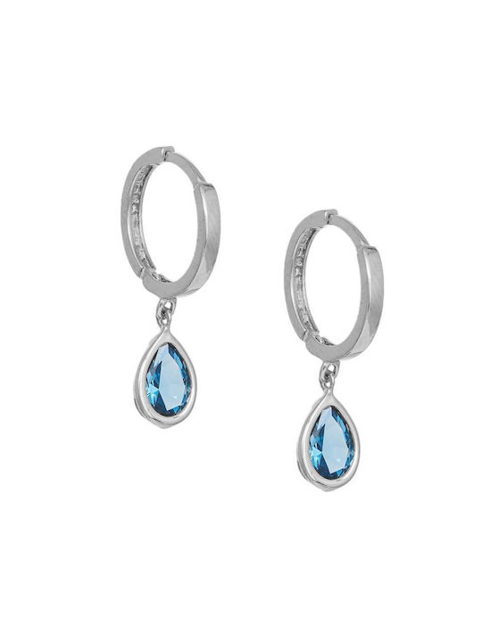 Earrings Hoops made of Platinum