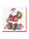 Caspari Set of Christmas Napkins L12.5xW12.5cm. 20pcs