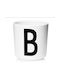 Design Letters Ceramic Cup White