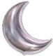 Luftballon Folie Mond Silber