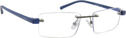Oramont Lesebrillen +2.75 in Blau Farbe PLBLUBB...