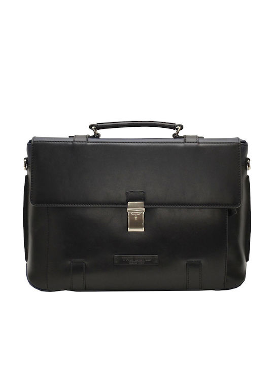 Leather Men's Briefcase Black
