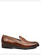 Damiani Men's Leather Casual Shoes Tabac Brown