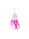 Synchronia Decorative Dreamcatcher Handmade Fuchsia Made of Fabric 27x6x6cm