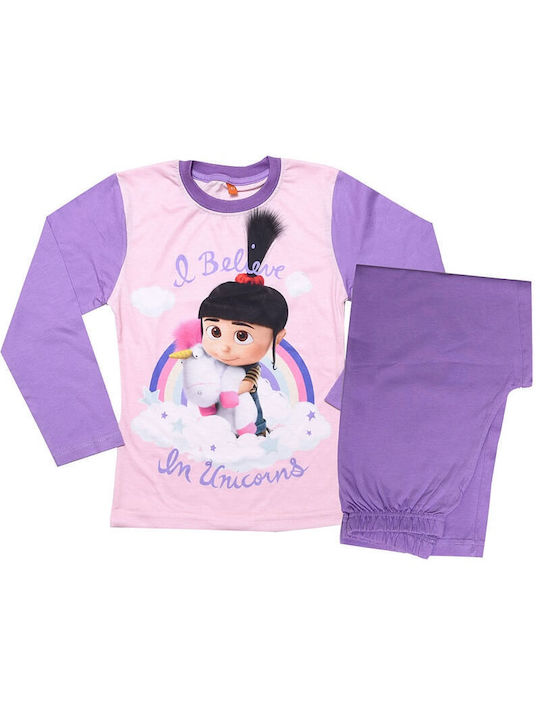 Disney Kids Pajamas Winter Purple