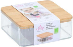 Touch Of Beauty Travel Jewellery Box Transparent 14.5x14.5x5.5cm