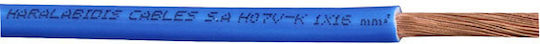 CHaralampidis Power Cord Type NYAF with Cable Properties 1x10mm² in Blue Colour 1m Flexible
