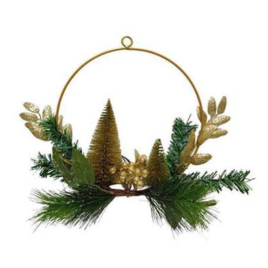 Next Weihnachtsdekoration Metallisch Kranz mit Durchmesser 26cm.