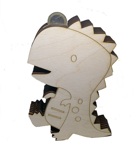 Woodseason Spardose Holz Braun 18x12cm