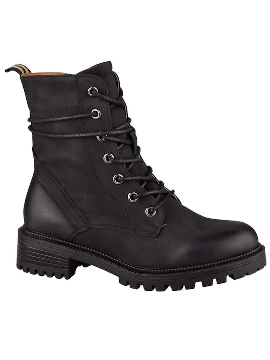 Yfantidis Women's Combat Boots Black