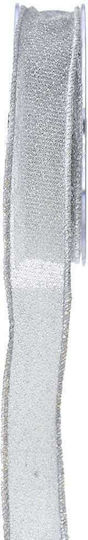 LiebeQueen Christmas Ribbon Silver 900x2.3cm 1pc