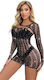 Dupu Sexy Dress Black