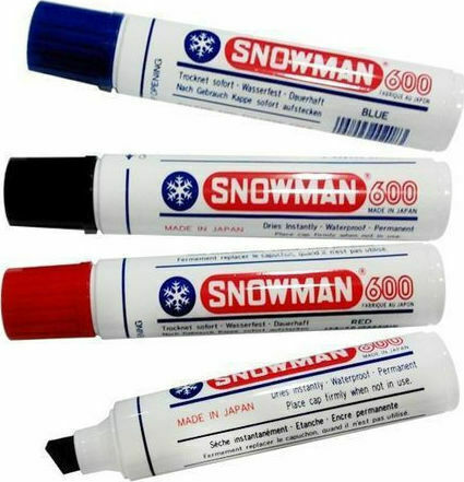 Snowman Marker Permanent 2mm Roșu