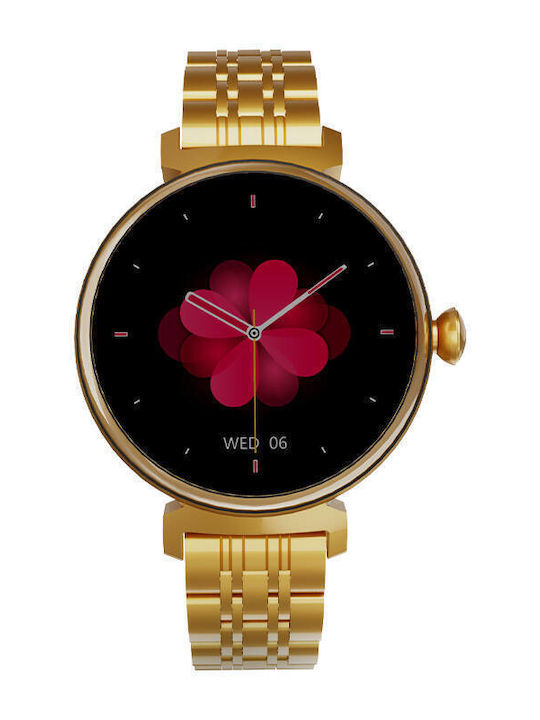 HiFuture Aura Smartwatch with Heart Rate Monitor (Gold)