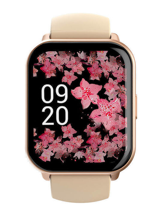 HiFuture FutureFit Zone 2 Smartwatch με Παλμογράφο (Ροζ)