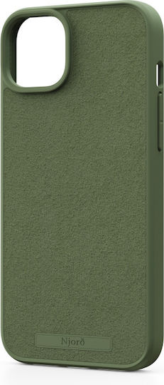 Njord Suede Back Cover Πλαστικό 2mm Χακί (iPhone 15 Plus)
