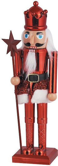 TnS Plastic Christmas Nutcracker Red
