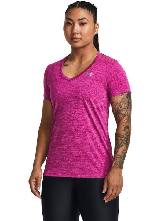 Under Armour Twist Damen Sportliche Bluse Kurzä...