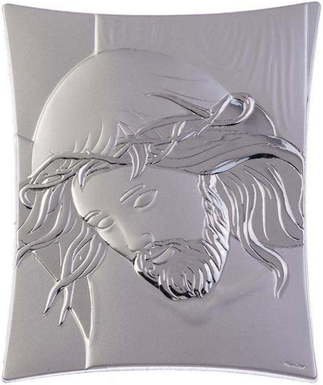 Slevori Imaginea Iisus Hristos Argint 5.4x7cm