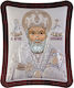 Slevori Εικόνα St. Nikolaus Silber 21x25cm