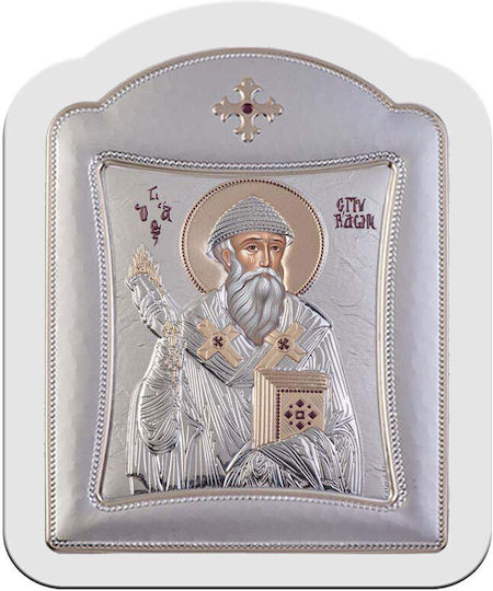 Slevori Image saint Spyridon Silver 14.3x18.2cm