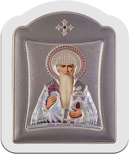 Slevori Εικόνα Свети Спиридон Silver 20.6x26.4см.