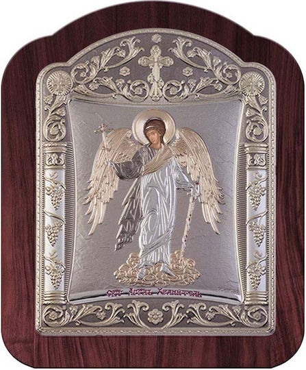 Slevori Εικόνα Schutzengel Silber 14.3x18.2cm