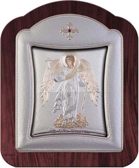 Slevori Εικόνα Schutzengel Silber 28.7x36.5cm