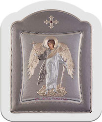Slevori Guardian Angel Silver Icon 10.3x12.9cm