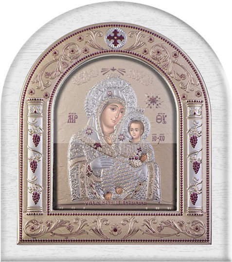 Slevori Икона Богородица с Младенеца Метал 12x13.7см