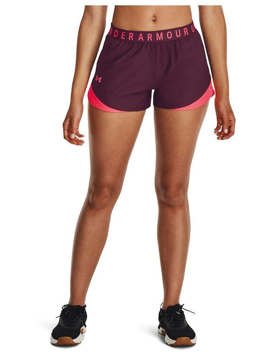 Under Armour Play Up 3.0 Women's Sporty Shorts Burgundy